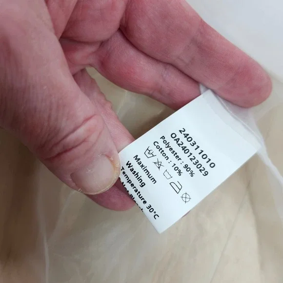 COMMENSE Sheer Button Down Top Blouse White XS - Picture 6 of 9